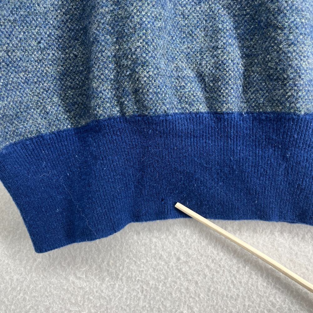 BRYANT OF SCOTLAND Sweater Mens M Lambswool Jumper Crewneck Pullover Blue VTG - Picture 9 of 13